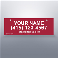 Alliance Bay 24"x8" Custom Name Riders-D1